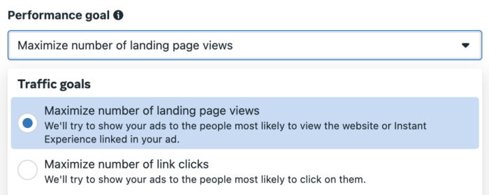 Link Clicks and Landing Page Views